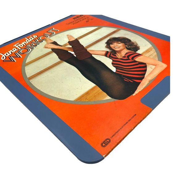Jane Fonda's Workout Aerobics Exercise RCA SelectaVision CED Video Disc Vtg 1982 - Picture 4 of 6